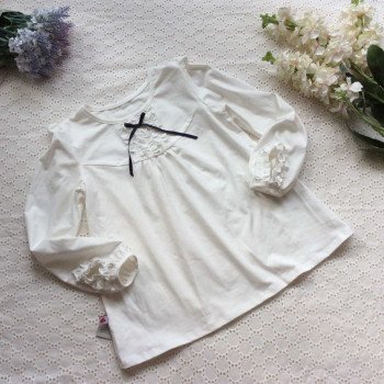 Áo thu cotton bèo cổ bèo tay size đại
